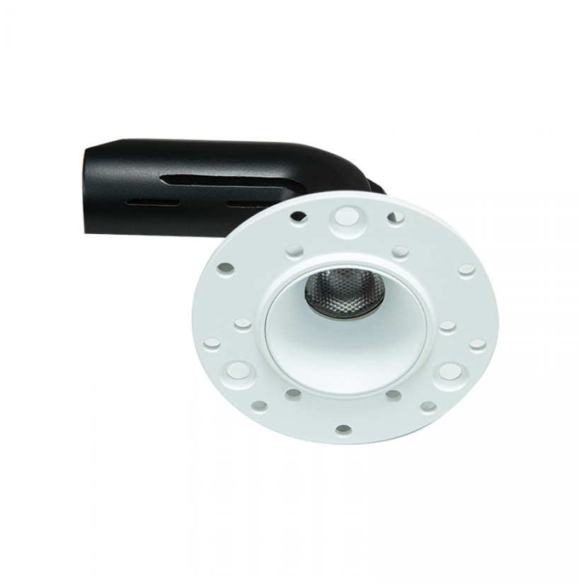 6,5W LED užglaistomas šviestuvas, matinės baltos sp., 3000K, S138