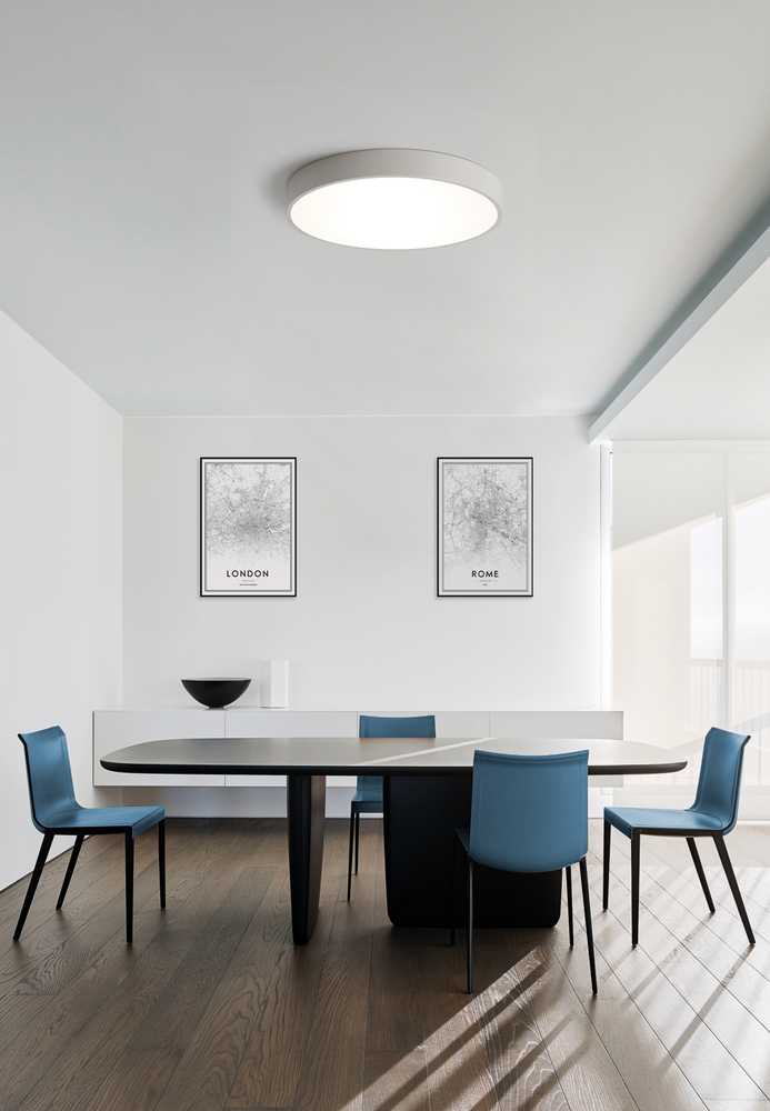 65W paviršinis/pakabinamas šviestuvas ISIA, baltas, 2700K, dimeriuojamas, P345389PBDP