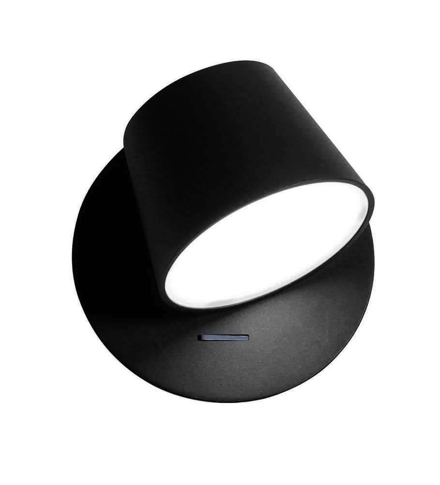 6,6W LED sieninis šviestuvas KIM, juodas, 2940K, 4188301