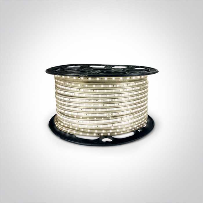 6,6W/m LED juosta, 3000K, 100m ritė, 7850/W