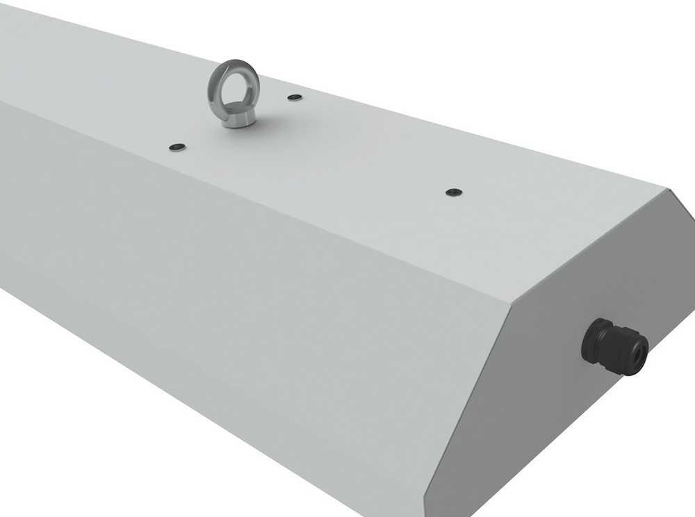 67W LED linijinis šviestuvas TREX, 130cm, baltas, 4000K, IP66