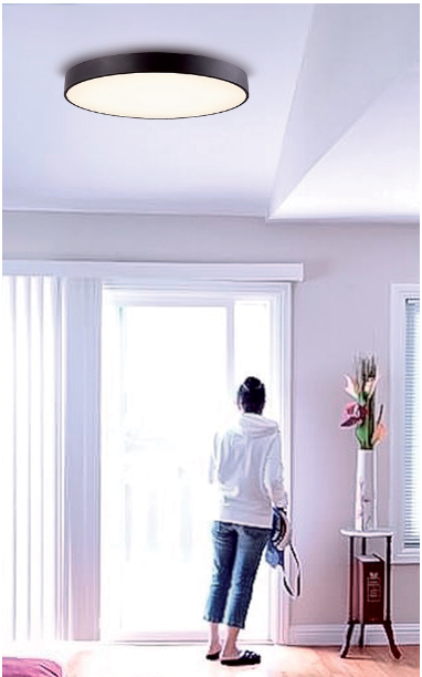 67W LED paviršinis šviestuvas MADISON, juodas, 3000/4000K, 4276201