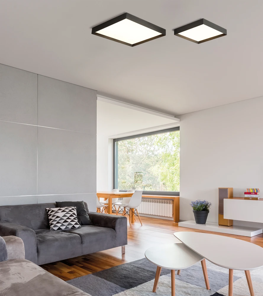 68W LED lubinis šviestuvas MUNICH, juodas, 2700/3000/4000K, dimeriuojamas, P3759172NDP