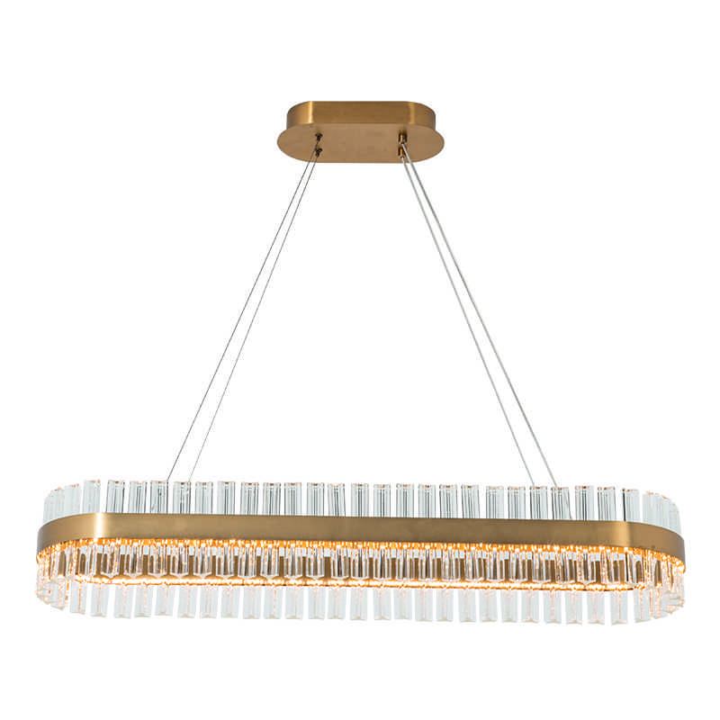 68W LED pakabinamas šviestuvas, aukso sp., 3000K, dimeriuojamas, 22041