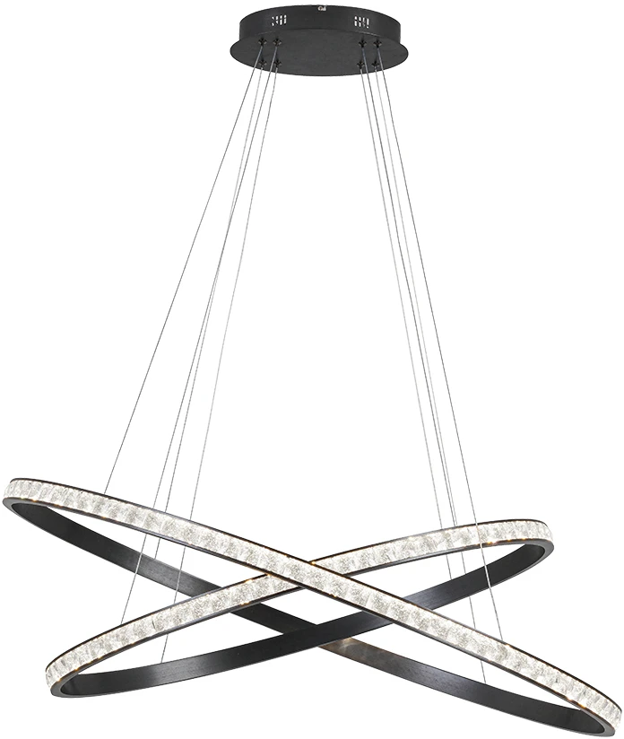 69W LED pakabinamas šviestuvas ORIANA, juodas, 3000K, 4323800