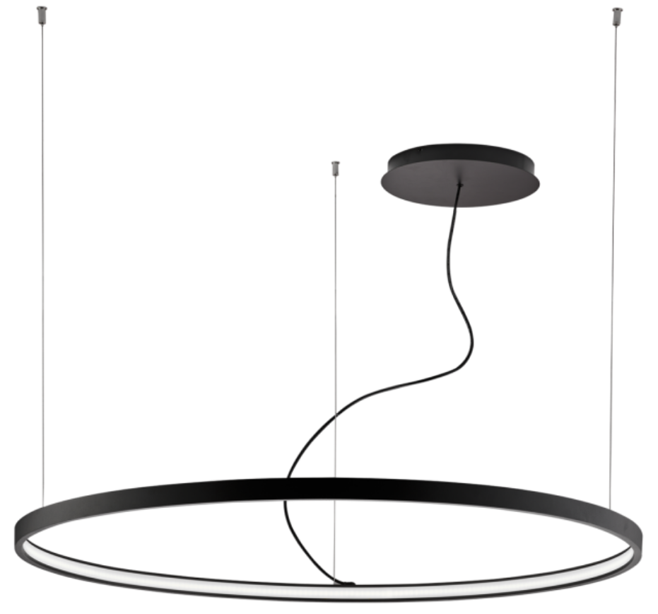 69W LED pakabinamas šviestuvas VERDI, juodas, 3000K, 4224400