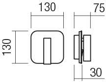 6W + 3W LED sieninis šviestuvas QUDA, matinės aukso sp., 3000K, šviesos kampas 120°, skaitymo šviestuvėlio - 20°, 01-2977