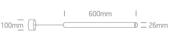 6W LED pakabinamas šviestuvas, baltas, 3000K, 63108A/W/W