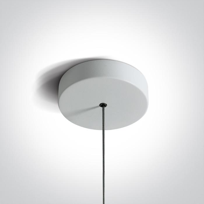 6W LED pakabinamas šviestuvas, baltas, 3000K, 63108A/W/W
