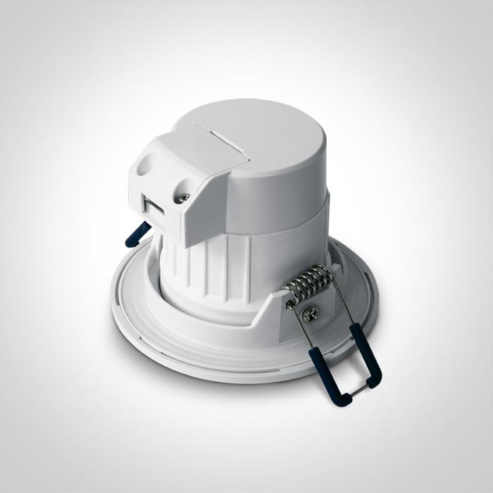 6W LED įleidžiamas šviestuvas, 3000K, 10106P/W/W