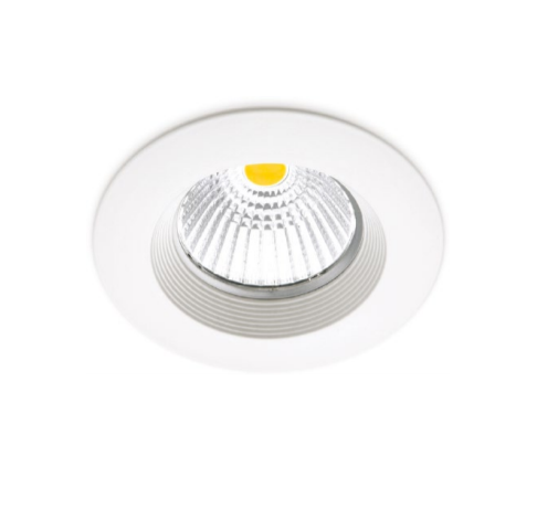 6W įleidžiamas šviestuvas DOT ROUND FIX, 3000K, IP43, baltas