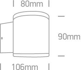 6W LED cilindro formos šviestuvas, antracito sp., 3000K, 67138E/AN/W