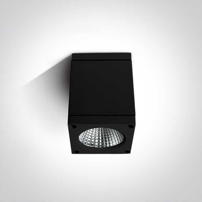 6W LED cilindro formos šviestuvas, juodas, 3000K, 67138D/B/W