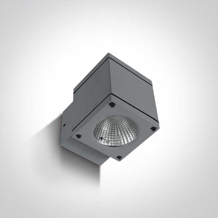 6W LED cilindro formos šviestuvas, pilkas, 3000K, 67138F/G/W