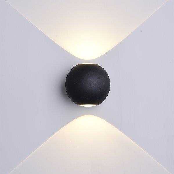 6W LED fasado šviestuvas OPTONICA, juodas, 4000K