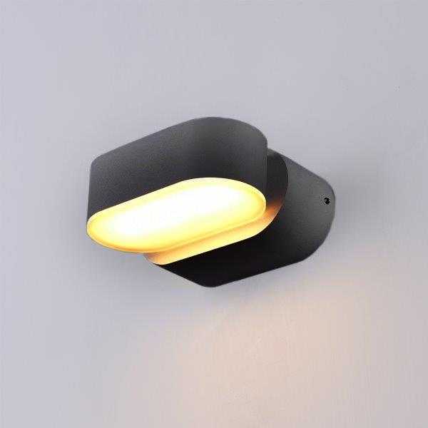 6W LED fasado šviestuvas OPTONICA, juodas, 3000K