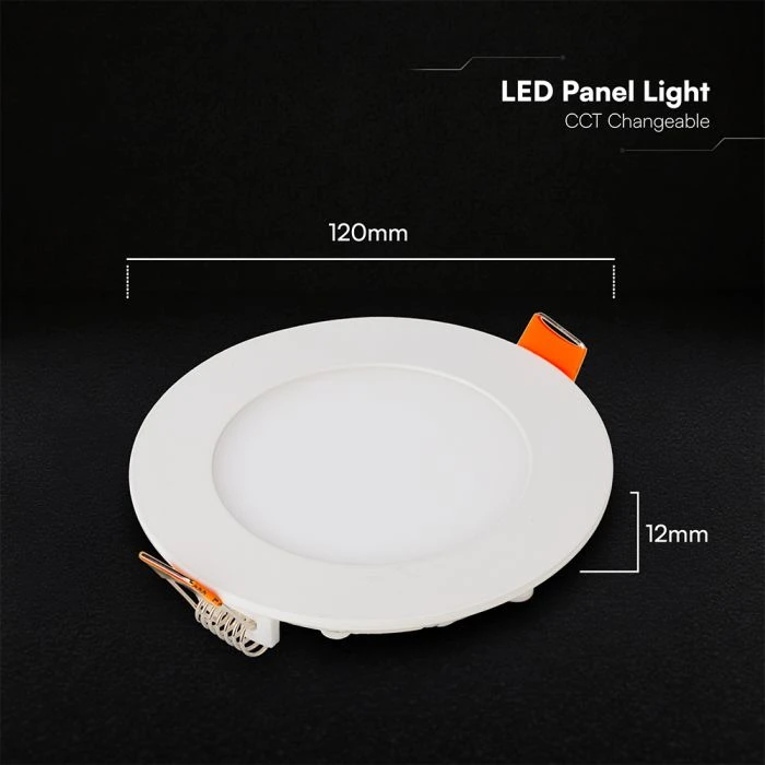 6W LED įleidžiama panelė, balta, 3000/4000/6500K, CREE LED chip