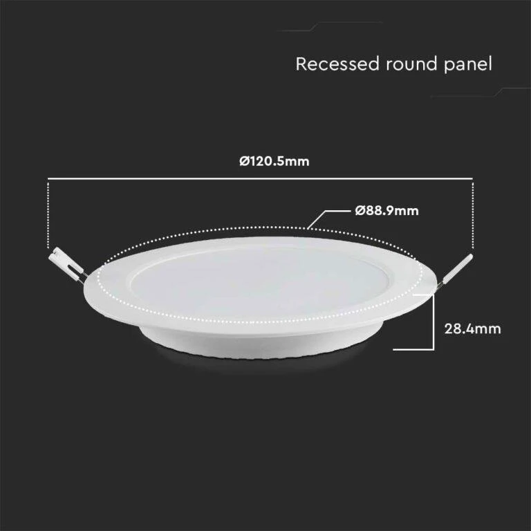 V-tac 6W LED įleidžiama panelė, balta, 4000K