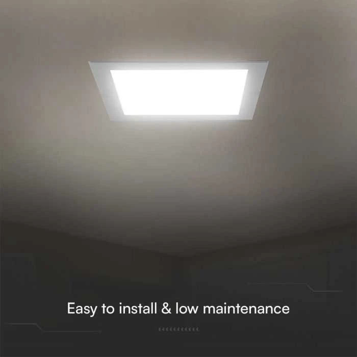 6W LED įleidžiama panelė, kvadratinė, balta, 4000K, SAMSUNG LED chip