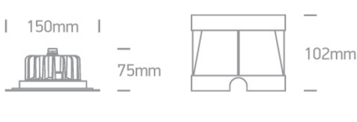 6W LED įleidžiamas baseino šviestuvas, nerūdijančio plieno sp., 3000K, IP68, 69066B/W