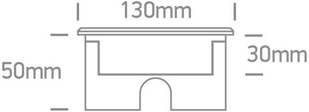 6W LED įleidžiamas į žemę šviestuvas, plieno sp., 3000K, IP67, dimeriuojamas, 69076B/W