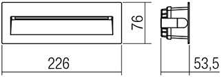 6W LED įleidžiamas lauko šviestuvas IGOR, tamsiai pilkas, 3000K, IP54, 9092