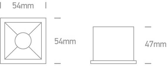 6W LED įleidžiamas šviestuvas, baltas, 3000K, 50106B/W/W