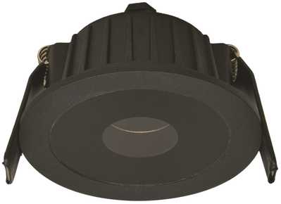 6W LED įleidžiamas šviestuvas, juodas, 3000K, S110