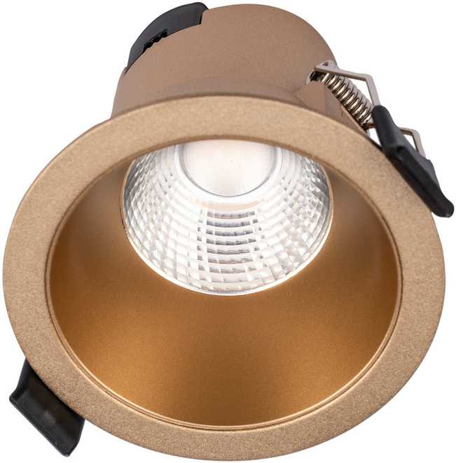 6W LED įleidžiamas šviestuvas PT 09, matinės aukso sp., 4000K, IP44