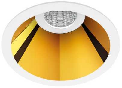 6W LED įleidžiamas šviestuvas SHOT LIGHT S FLOOD, baltos/aukso sp., 3000K
