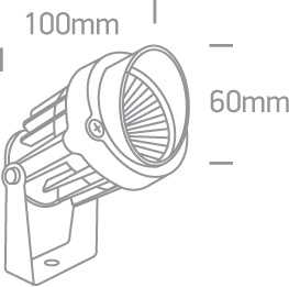 6W LED įsmeigiamas sodo šviestuvas, juodas, 7068/B/W
