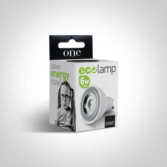 6W LED lemputė, dimeriuojama, GU10, 2700K, 7306CGD/EW