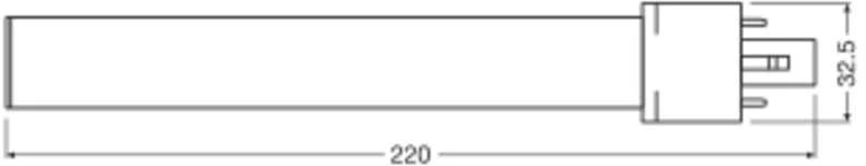Osram 6W LED lemputė DULUX, G23, baltos matinės sp., 3000K