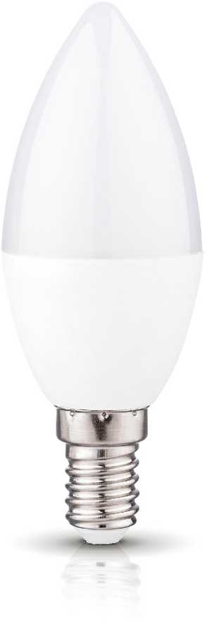 6W LED lemputė, E14, 6000K