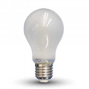 V-tac 6W LED lemputė, E27, A60, filamentinė, matinė, 2700K