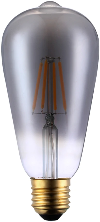 6W LED lemputė, E27, dūmų sp., 2200K, dimeriuojama