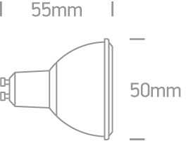 6W LED lemputė, GU10, 4000K, 7306CG/C