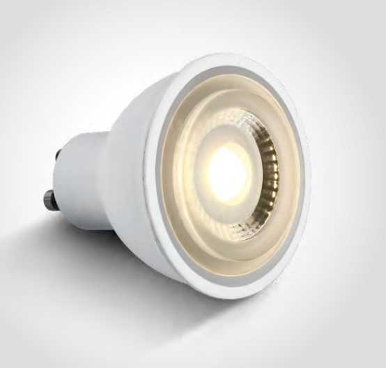 6W LED lemputė, GU10, MR16, 3000K, 7306CG/W/24
