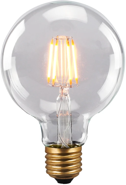 6W LED lemputė RETRO, E27, skaidri, 2200K