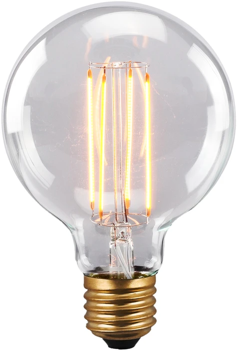 6W LED lemputė RETRO, E27, skaidri, 2200K