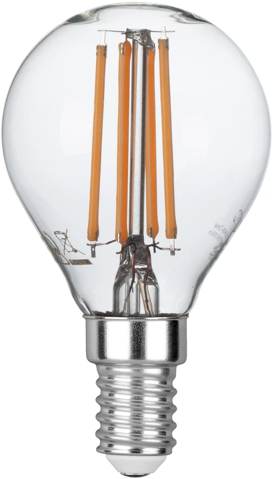 6W LED lemputė, skaidri, E14, 4000K