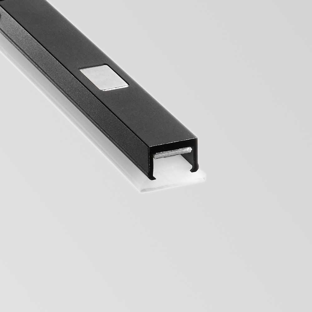 6W LED šviestuvas į magnetinės sistemos STICK bėgelį, juodas, 3000K, dimeriuojamas, 329444