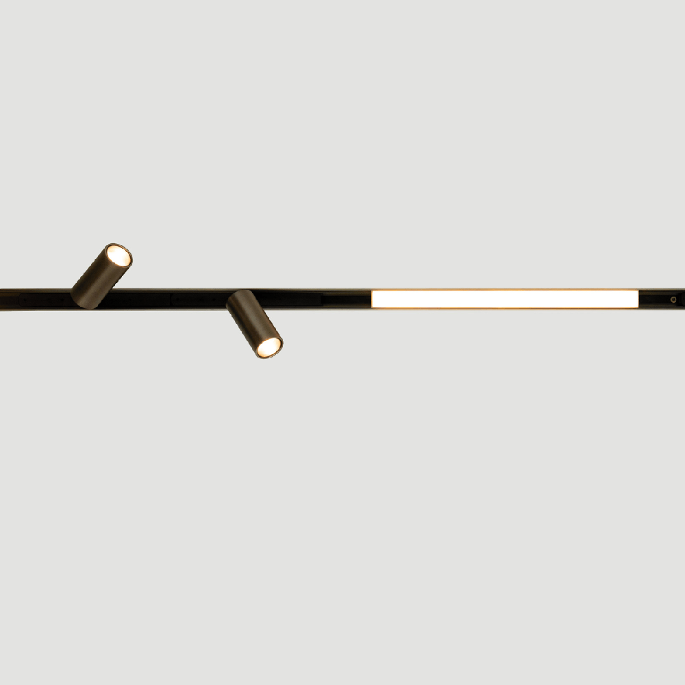 6W LED linijinis šviestuvas į magnetinę sistemą ZAMBELIS MAGNETIC 6MM, juodas, 3000K, DALI, 25249