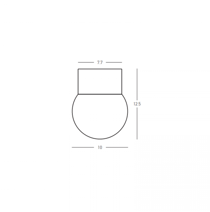 6W LED lubinis šviestuvas, baltas, 3000K, 25307