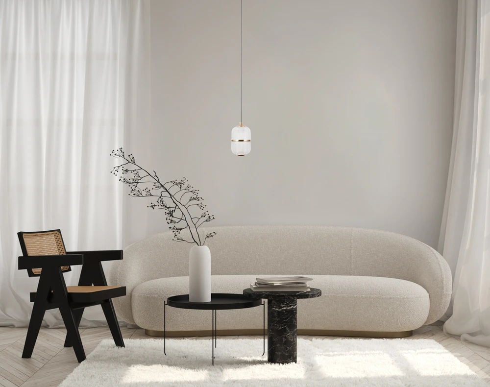 6W LED pakabinamas šviestuvas ALANI, aukso sp./skaidrus, 3000K