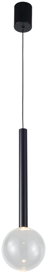 6W LED pakabinamas šviestuvas ALINOS, juodos sp./skaidrus, 3000K