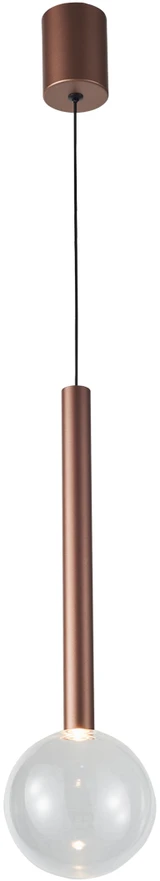 6W LED pakabinamas šviestuvas ALINOS, vario sp./skaidrus, 3000K