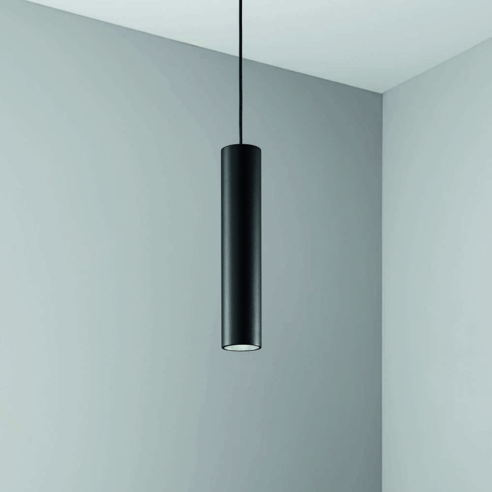 6W LED pakabinamas šviestuvas į linijinės sistemos bėgelį DEVA, juodas, 3000K, 332932