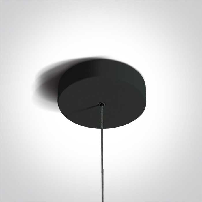 6W LED pakabinamas šviestuvas, juodas, 3000K, 63108B/B/W