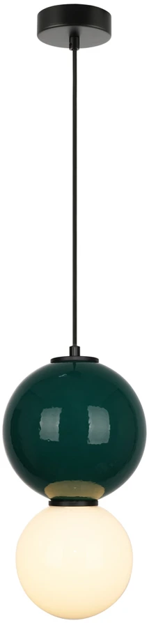 6W LED pakabinamas šviestuvas PIEVE, juodos/žalios/baltos sp., 3000K